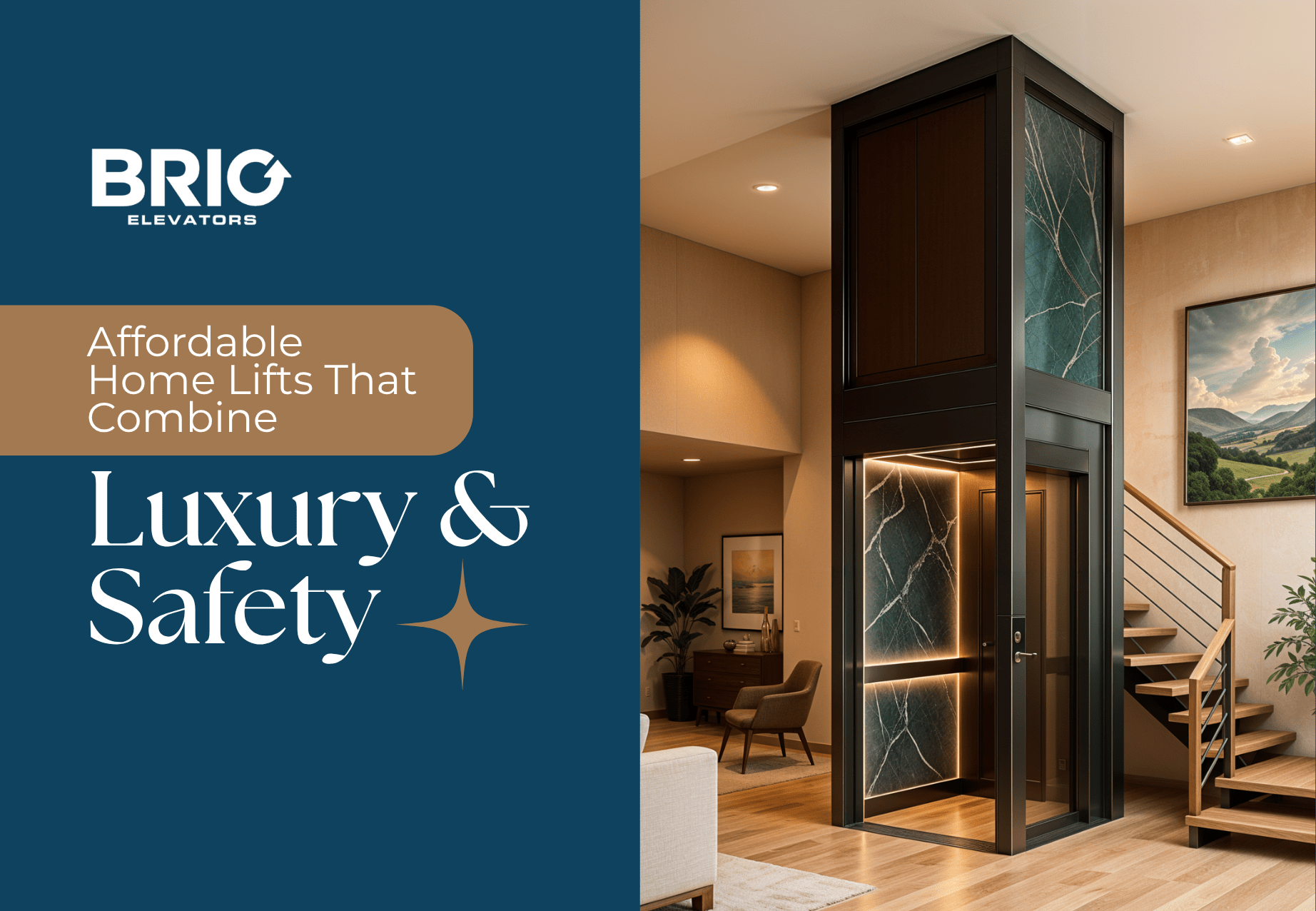 Affordable Home Lifts That Combine Luxury and Safety | Brio Elevators