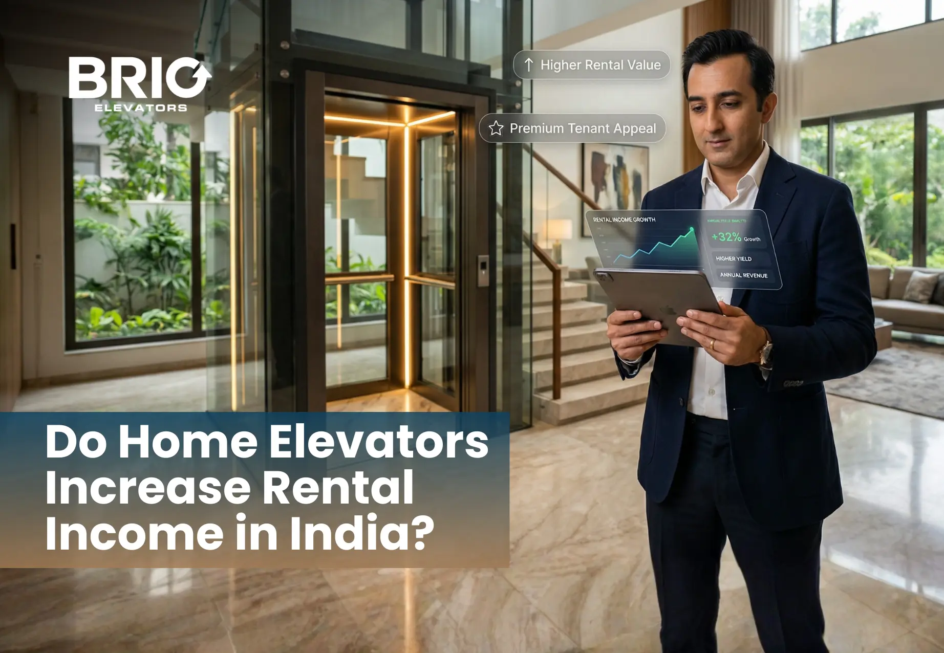 Do Home Elevators Increase Rental Income in India?